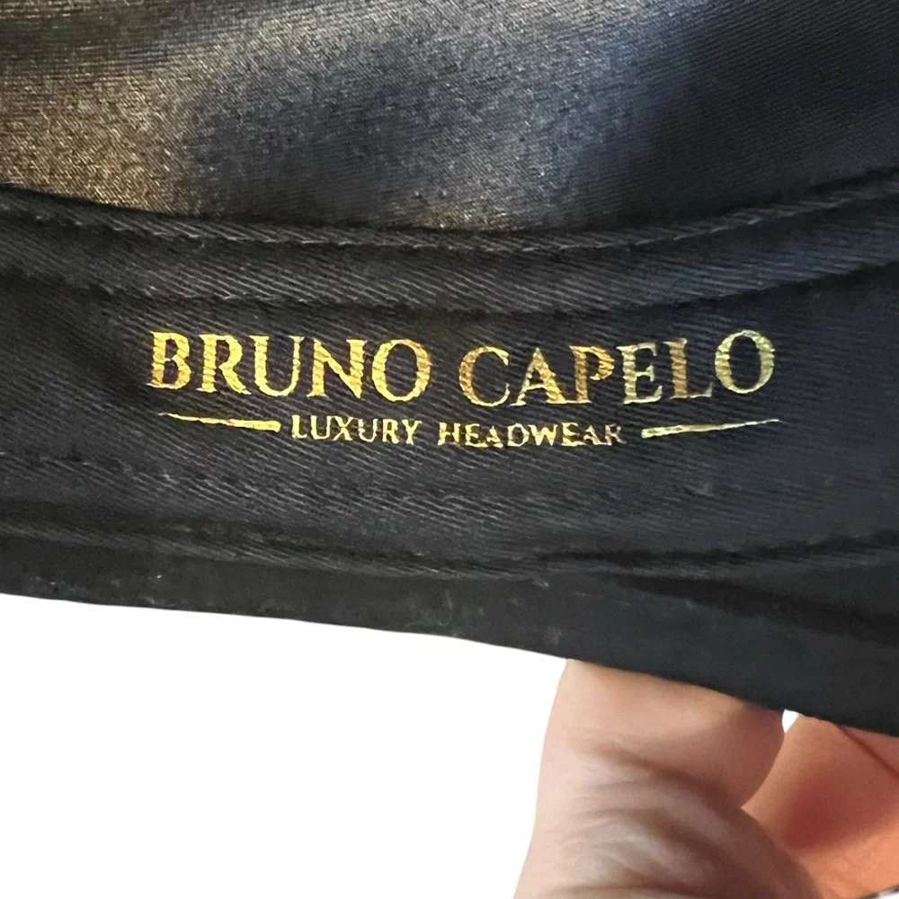 Bruno Capelo Black Australian Wool Telescope Baseball Men Hat Dress Cap, XL - Picture 8 of 10